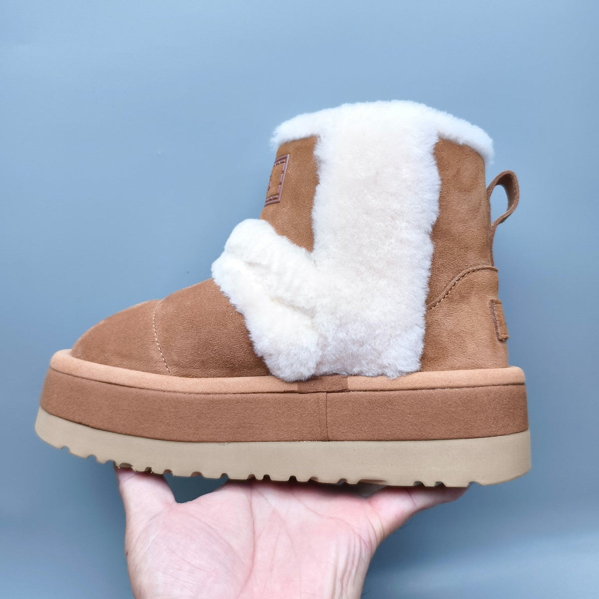 Chestnut Caterpillar Platform Mid-Top Casual Shoes — New Arrival | In Stock