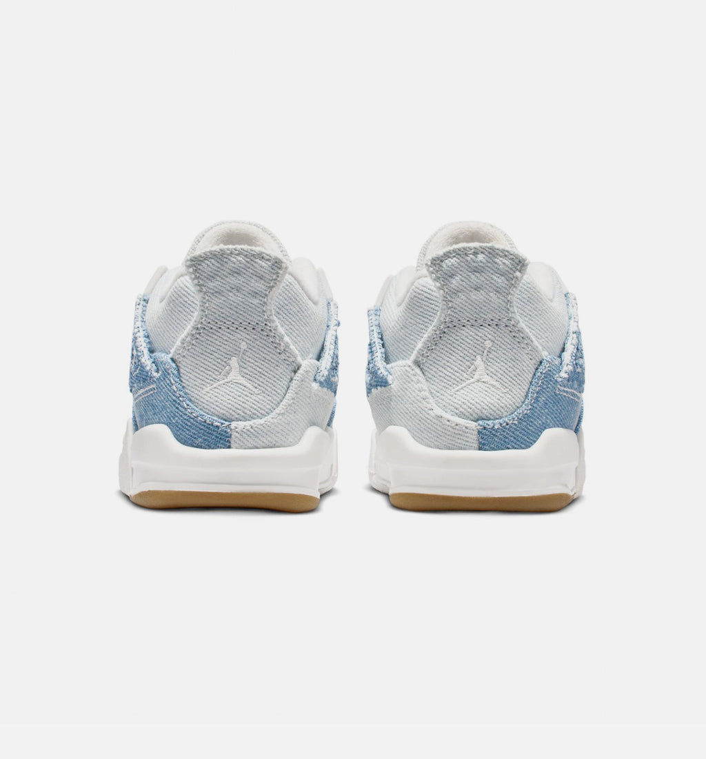 Air Jordan 4 Retro Worn Blue Infant & Toddler Lifestyle Shoe