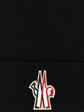 Moncler Grenoble Black Virgin Wool Beanie
