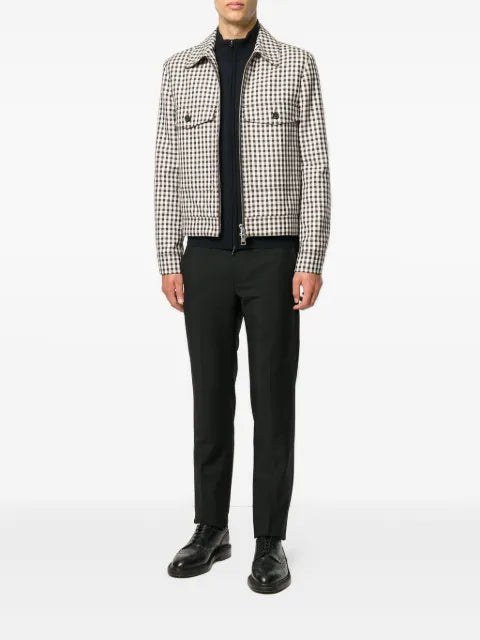 John Smedley high-neck zipped cardigan
