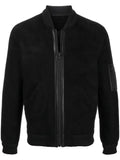 Liska ribbed trim bomber jacket
