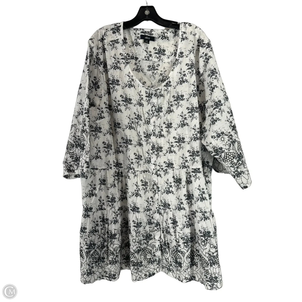 Dress Casual Short By Ellos In White, Size: 4x