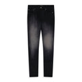 Black High Contrast Dye Skinny Jeans