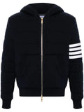 Thom Browne 4-Bar hooded jacket with stripes