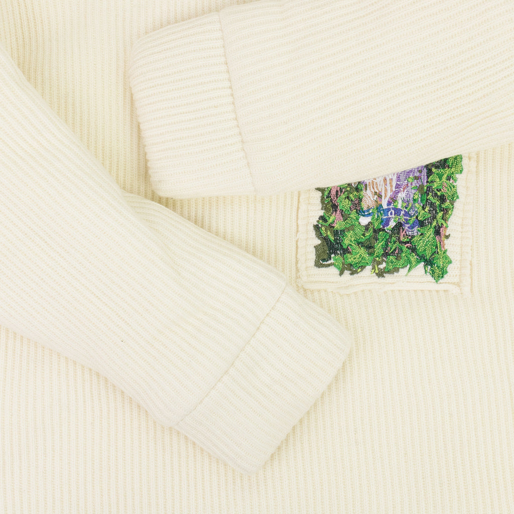 IVORY PUFFED RUGBY BUTTON-DOWN SHIRT