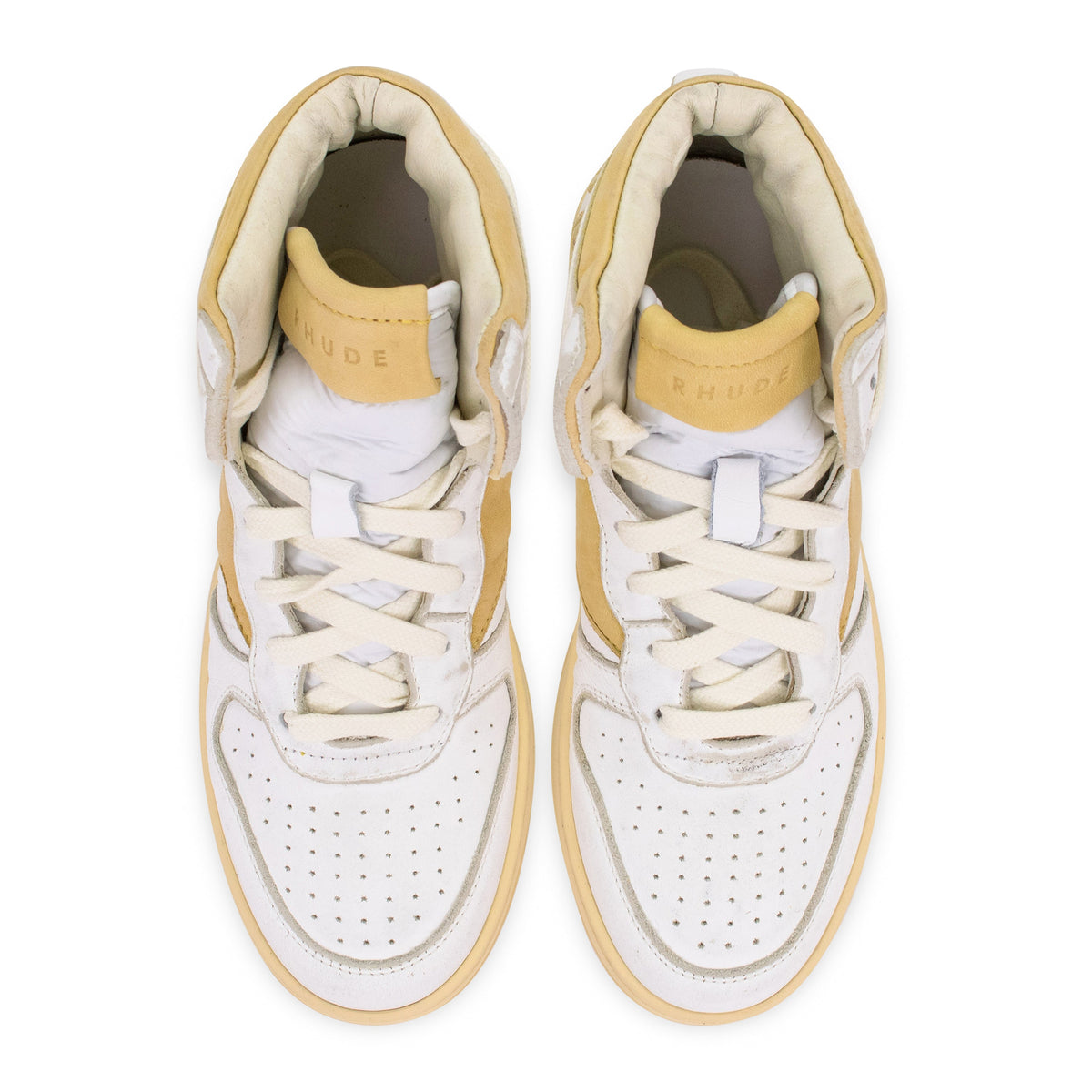 WHITE RHECESS HIGH SNEAKERS