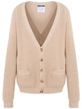 Moschino ribbed-knit cardigan