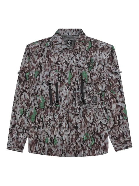 SOUTH2 WEST8 zip-front overshirt