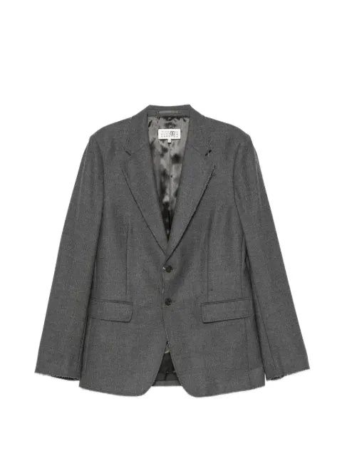 MM6 Maison Margiela frayed-edge blazer