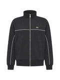 Lacoste trim-accent zipped sweatshirt