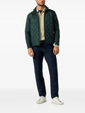 Hackett London zip-up quilted jacket
