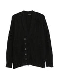 Isabel Benenato distressed double-breasted cardigan