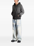 Diesel waffle zip-up hoodie with dégradé effect
