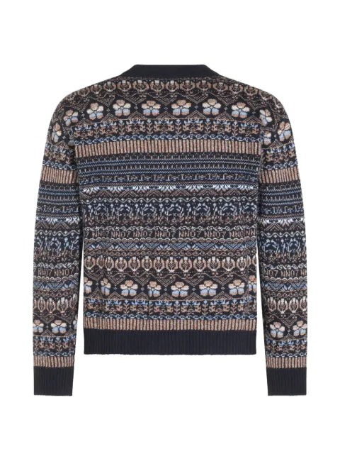 NN07 Tobias Fair Isle-intarsia cardigan
