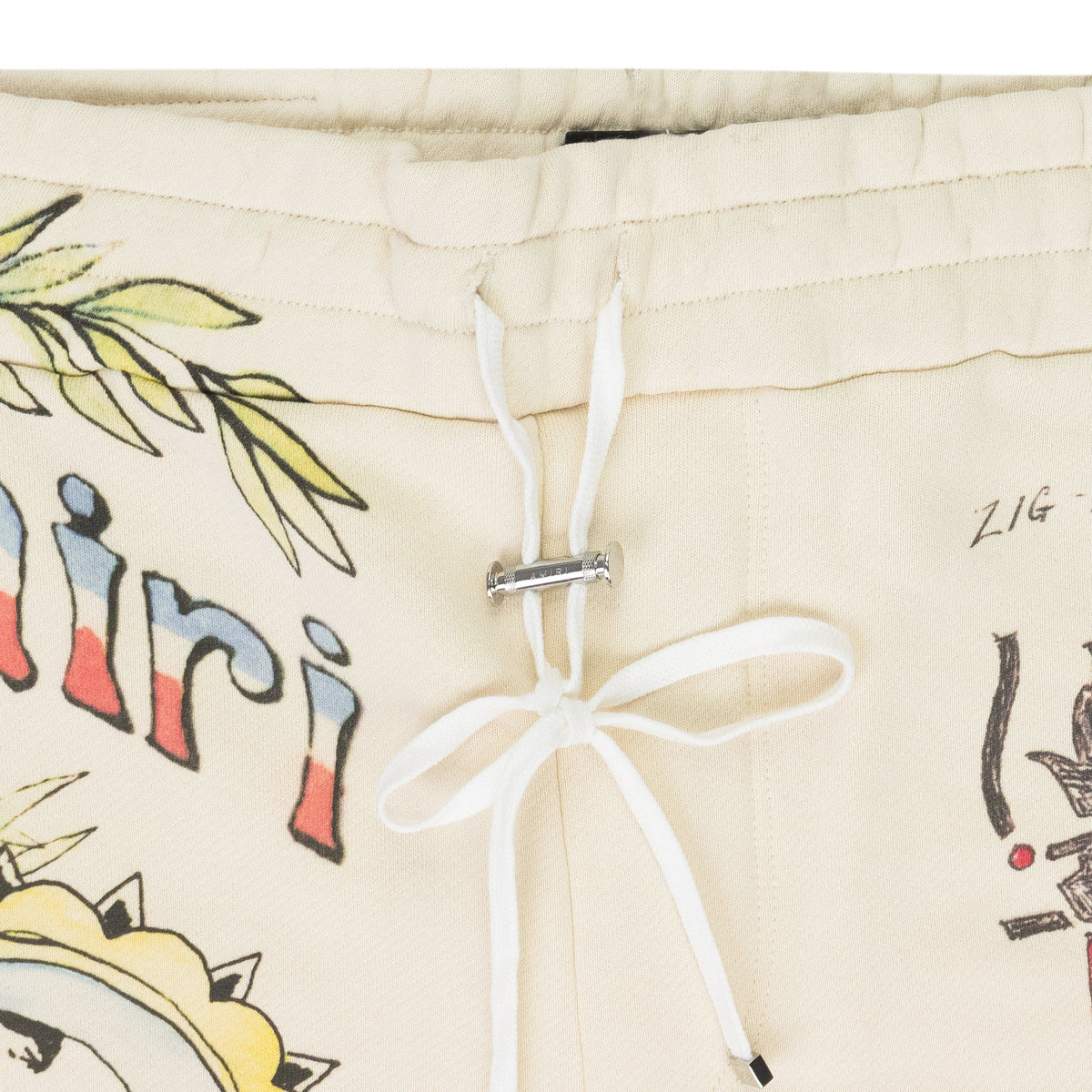 Almond Zig Zag Sketch Sweatshorts