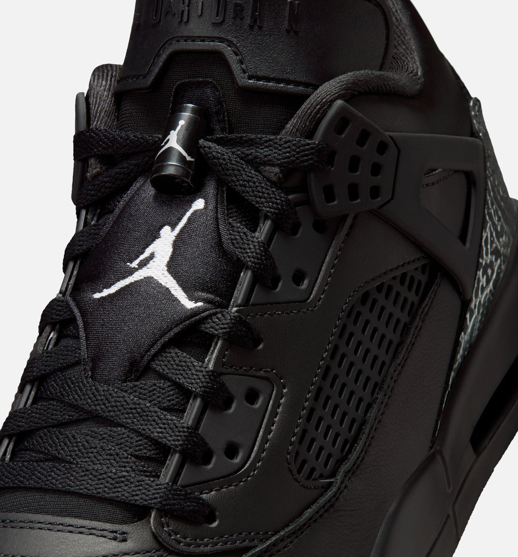 Spizike Low Mens Basketball Shoe - BlackBlackMetallic Silver