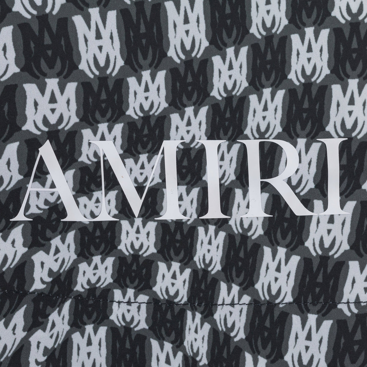 Black WAVY MA SWIM TRUNK