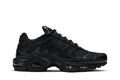 Nike Air Max Plus 'Triple Black' – All-Black TN with Gradient Waves & Visible Max Air Cushioning