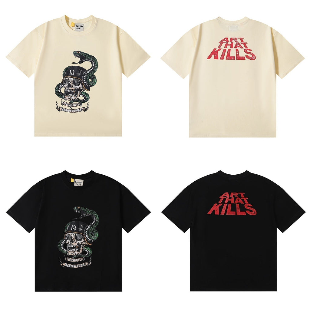 Gallery Dept T-Shirt Cobra Skull Soldier Short Sleeve T-Shirt