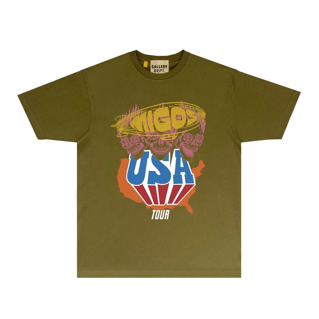 Gallery Dept T Shirts European And American Tee Shirt Short Sleeve T-Shirt Blouse
