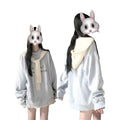 Oversized Letter Crewneck Sweatshirt Lazy Casual Women Top