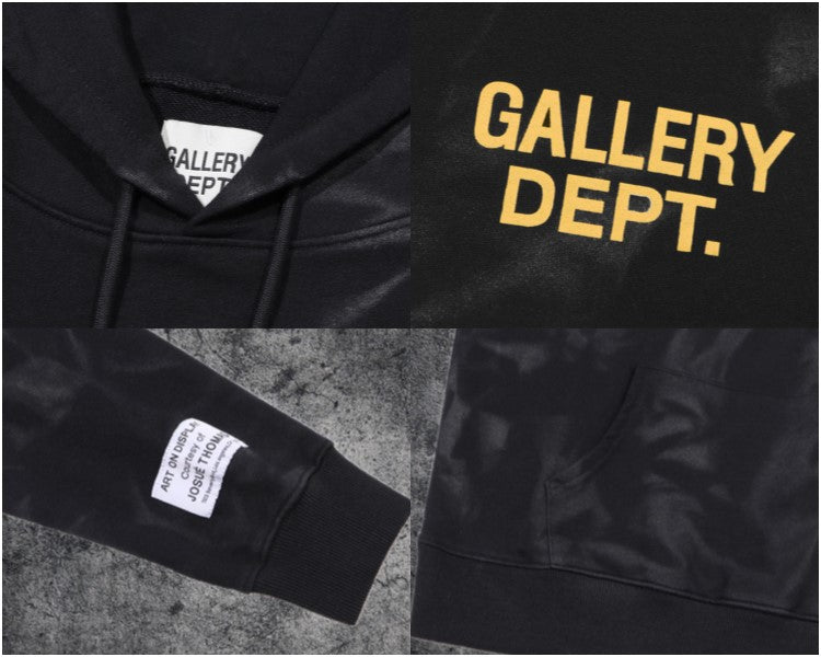 Gallery Dept Letter Print Hoodie Loose Couple Streetwear Sweatshirt