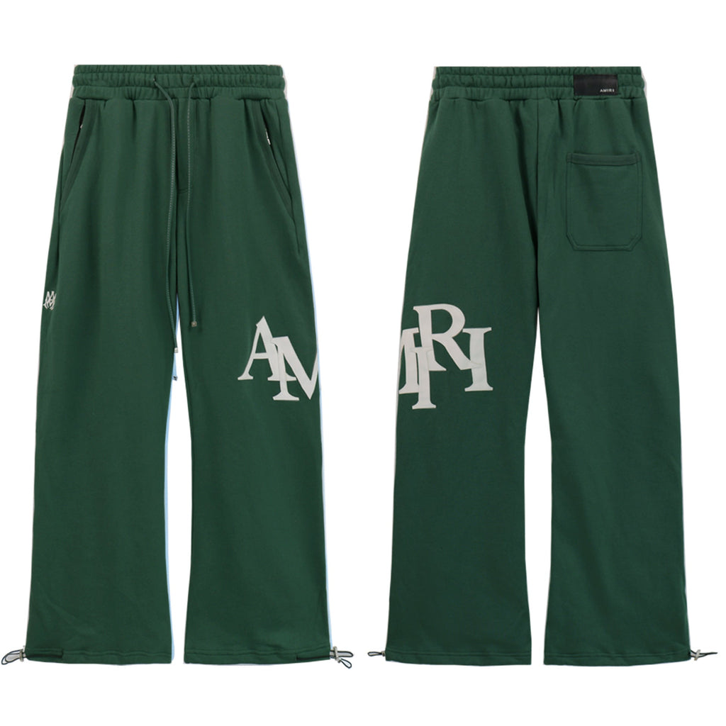 Amiri Patch Embroidery Letter Casual Wide Leg Pants Unisex