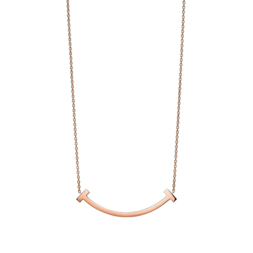 Tiffany Style Smile Cubic Zirconia Necklace