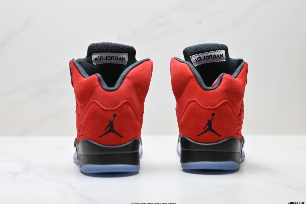 Air Jordan 5 Retro University Red Black Sneakers