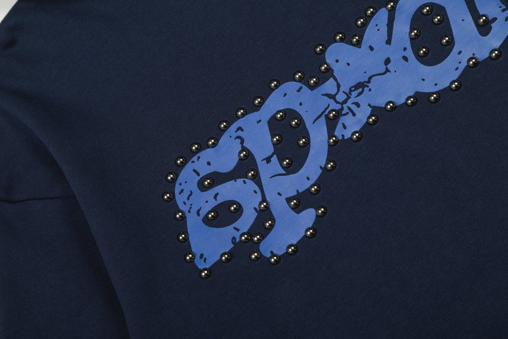 Sp5der Navy Studded Graphic Matching Set