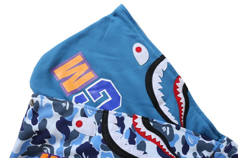 BAPE WGM Shark Camo Full-Zip Hoodie