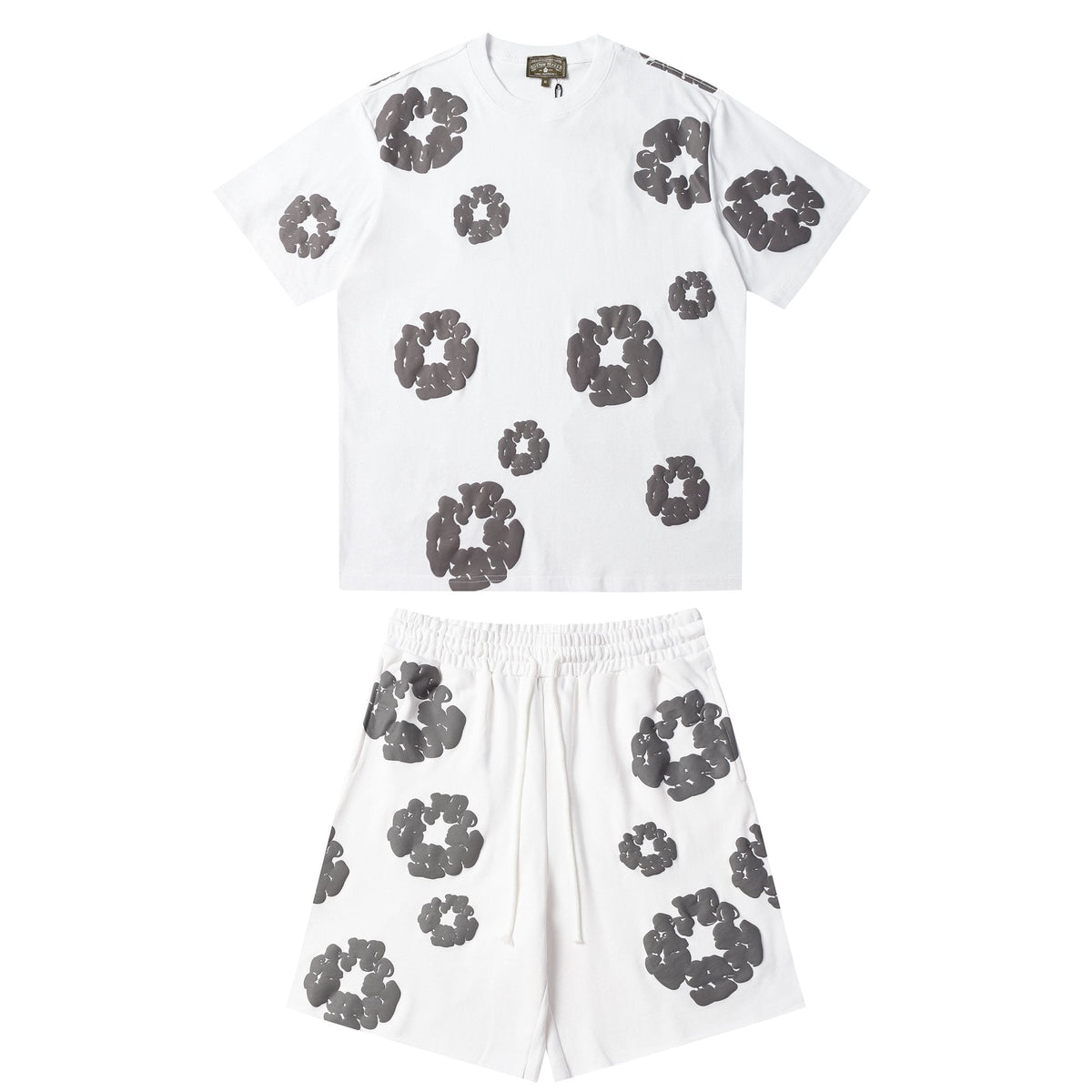 DENIM TEARS Floral Cloud Print Short-Sleeve Set