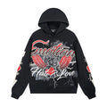 MIXED EMOTION Street Graffiti Graphic Hoodie