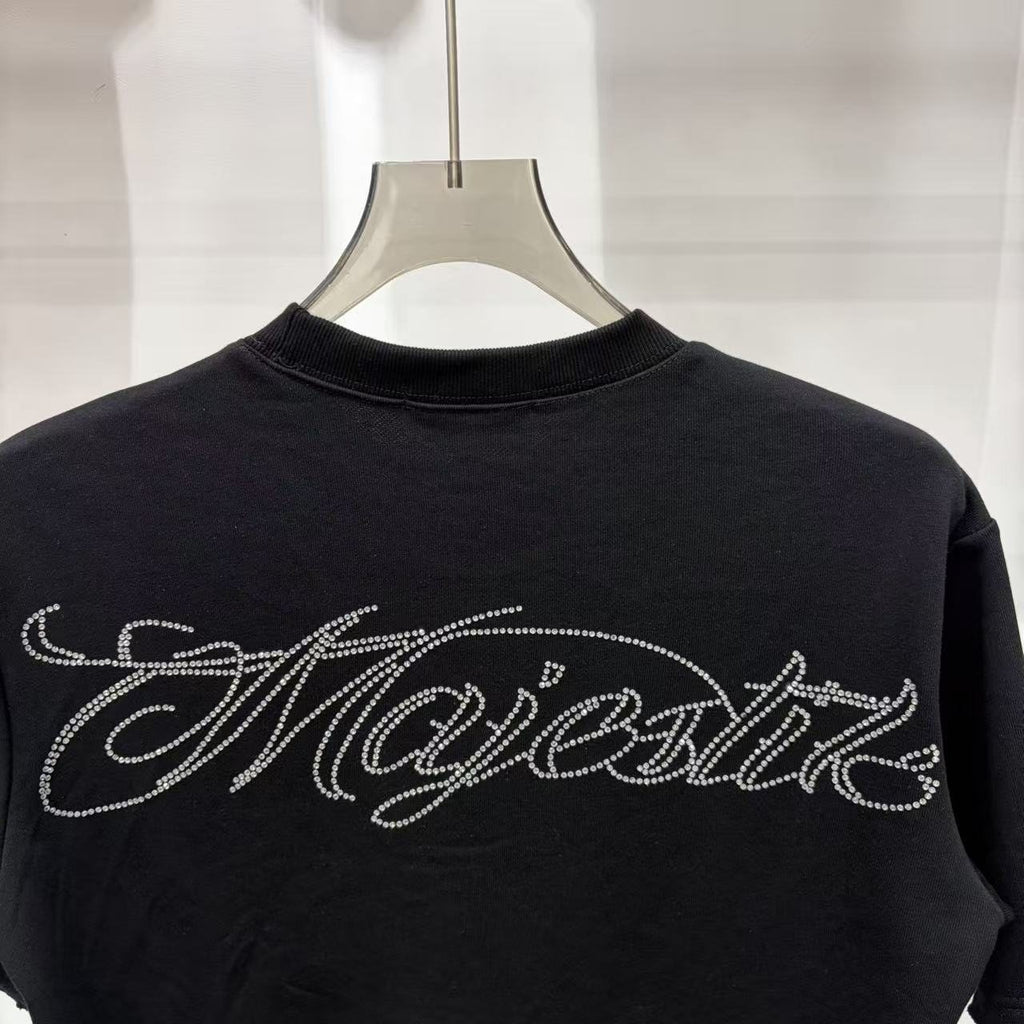 MAJESTIK Eagle Script Graphic Short-Sleeve T-Shirt