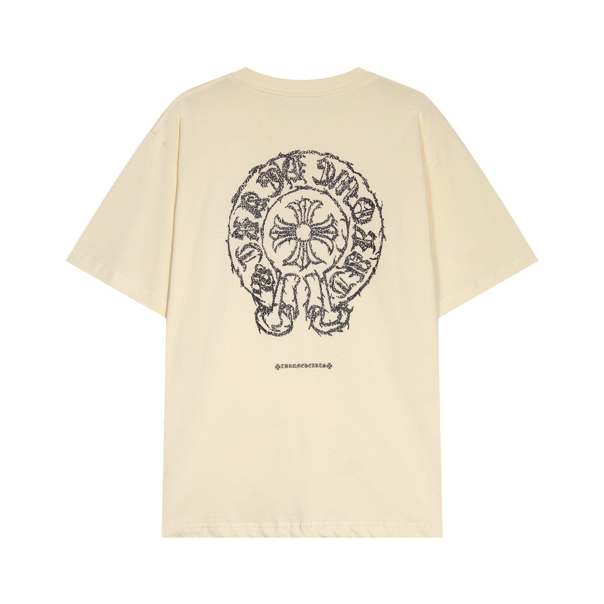 Chrome Hearts Sanskrit Horseshoe Cross Graphic T-Shirt