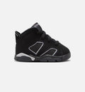 Air Jordan 6 Cap & Gown Infant/Toddler Lifestyle Shoe – Black/Reflective Silver