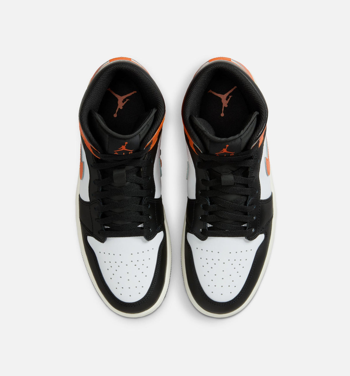 Air Jordan 1 Mid Men's Lifestyle Shoe - Starfish/White/Sail/Black