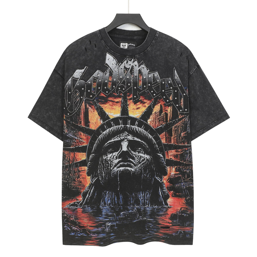 Godspeed Statue of Liberty Graphic T-Shirt