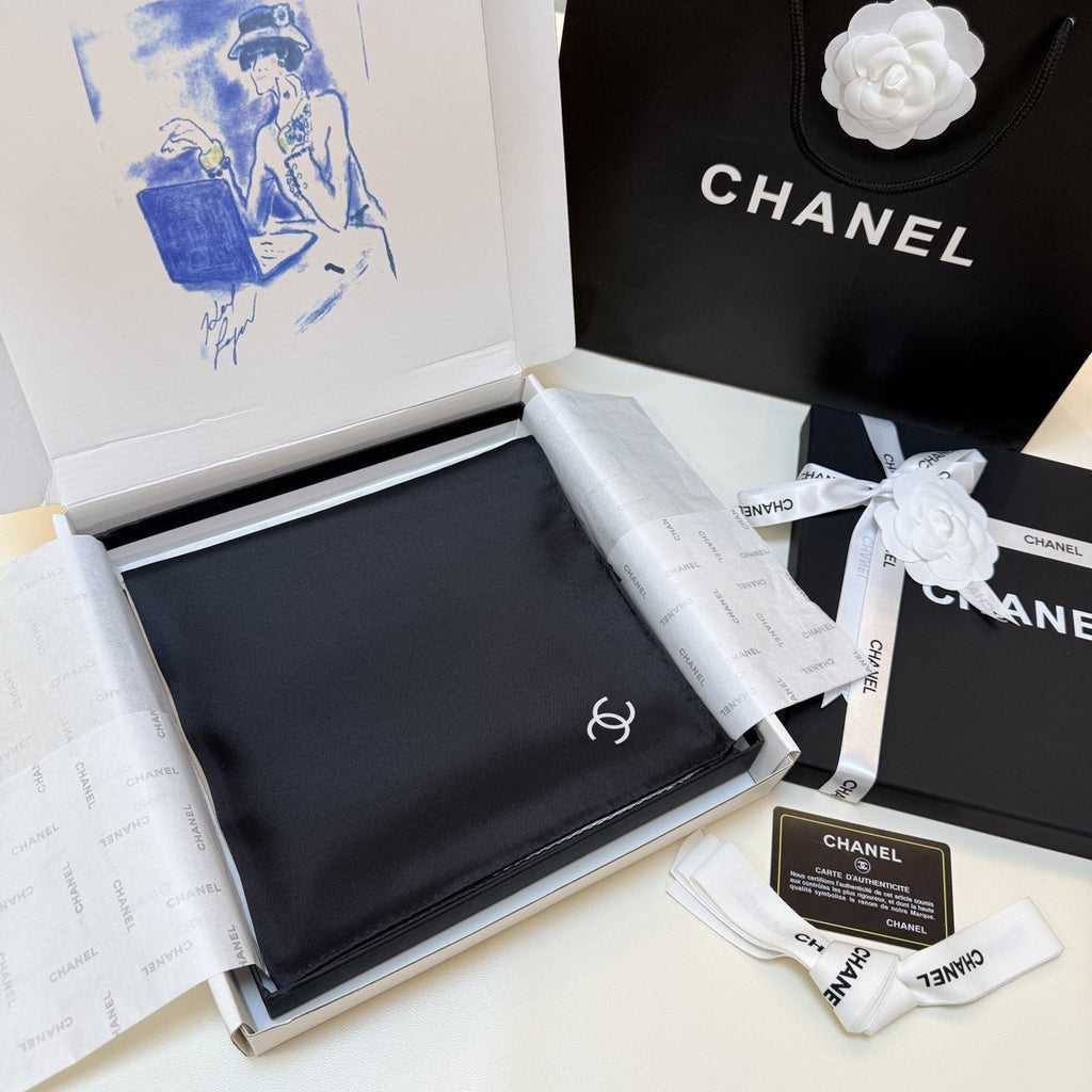 Chanel Geometric Color-Block Square Scarf