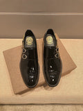 Versace Men's Black Embroidered Dress Shoes