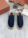 Loro Piana Contrast Heel Low-Top Sneakers