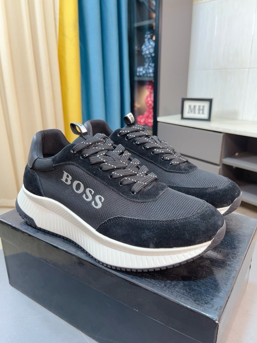Hugo Boss Panelled Low-Top Sneakers