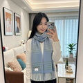 Burberry Plaid Fringe Scarf