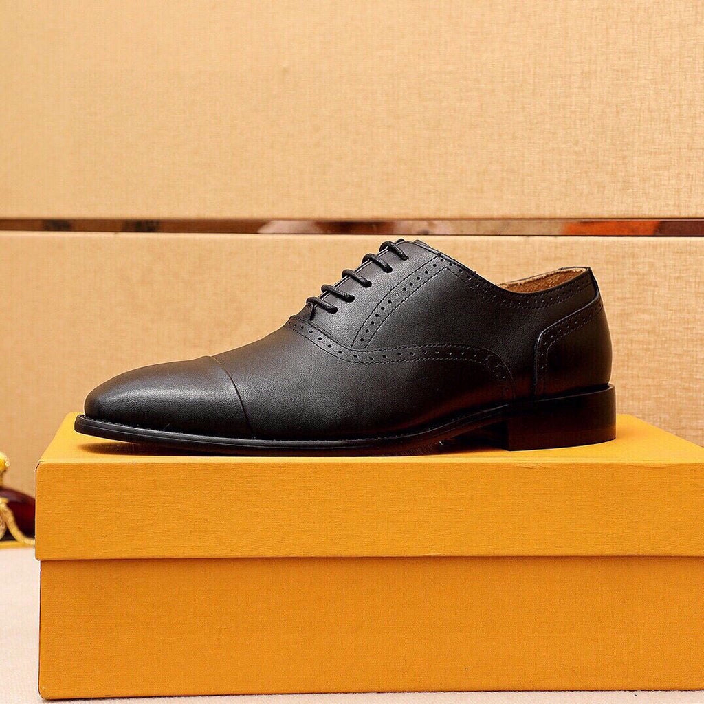Louis Vuitton Cap-Toe Lace-Up Dress Shoes