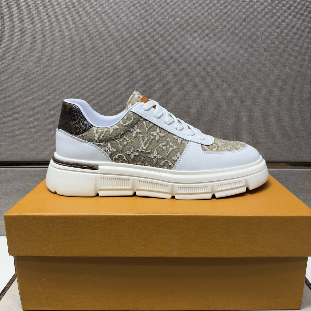 Louis Vuitton Monogram Panel Low-Top Sneakers