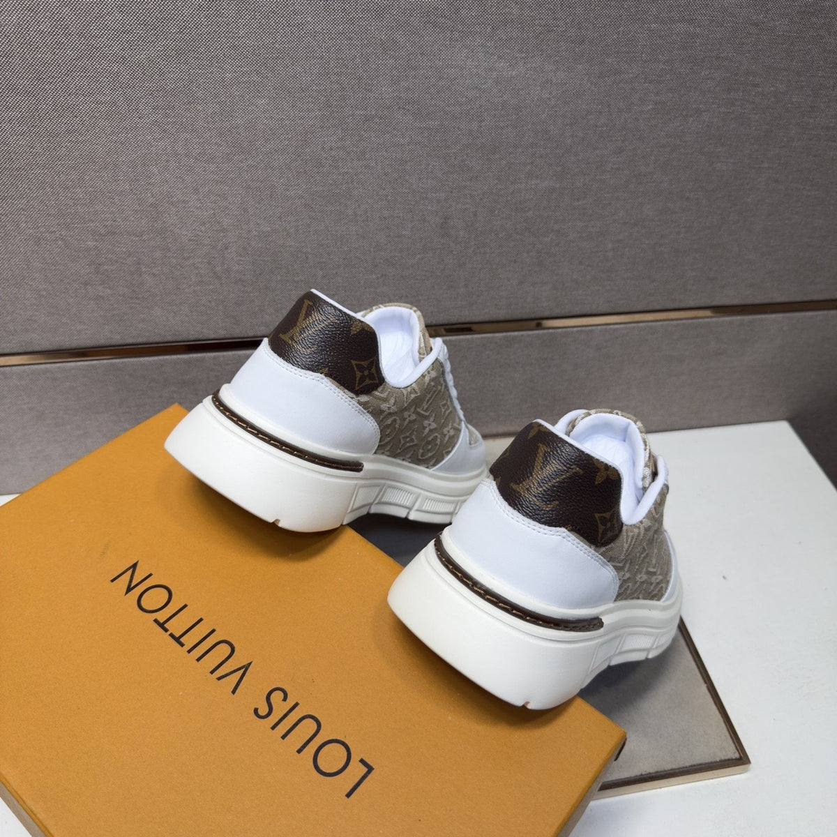 Louis Vuitton Monogram Panel Low-Top Sneakers