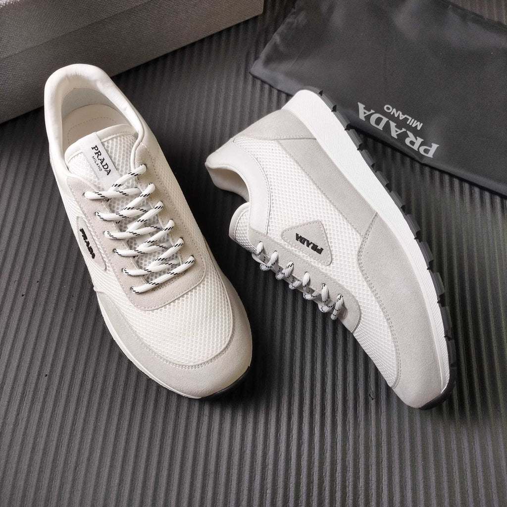 Prada Mesh Low-Top Sneakers - Textured Sole