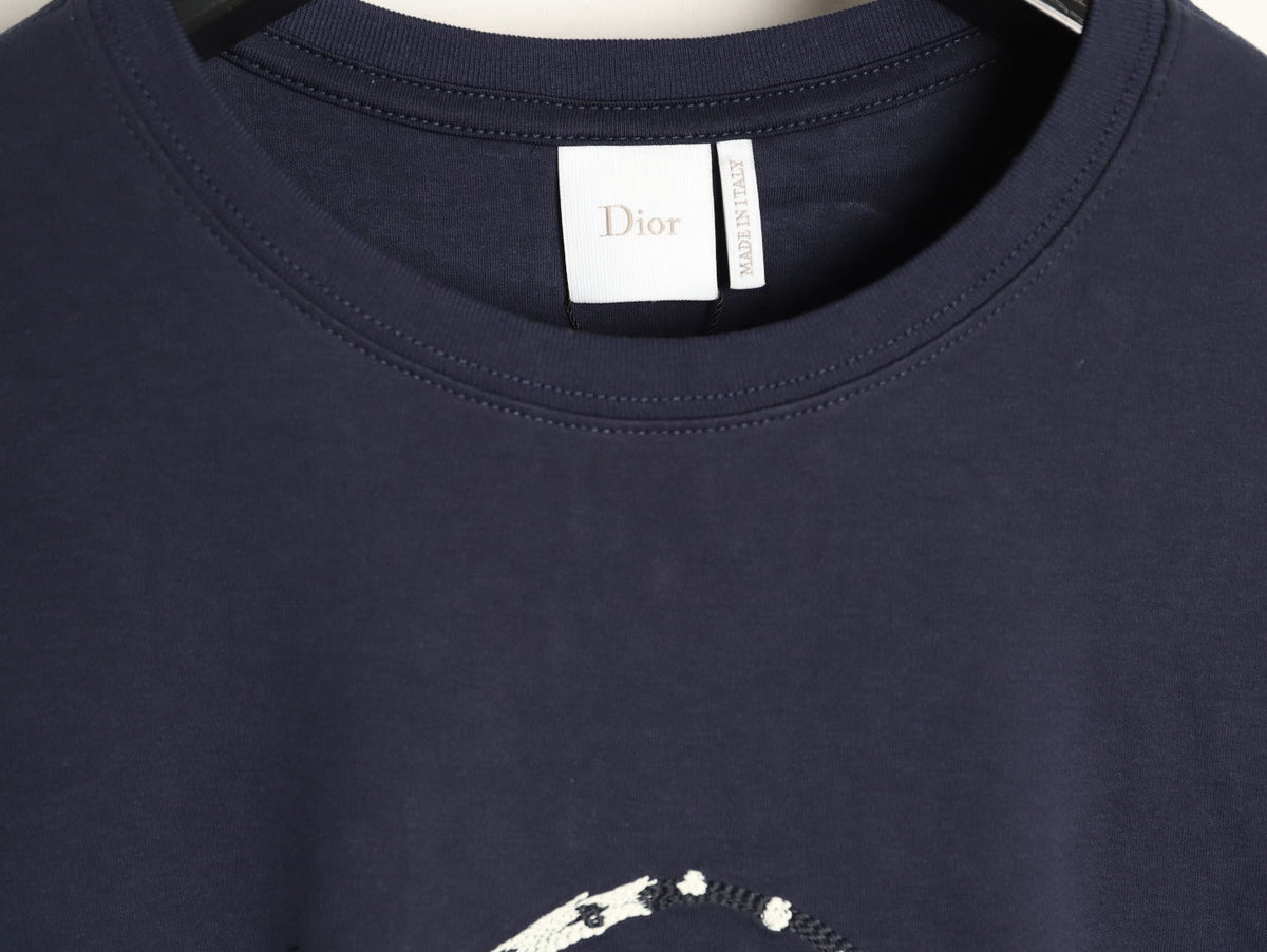 Dior CD Medallion Graphic T-Shirt - Dark Navy