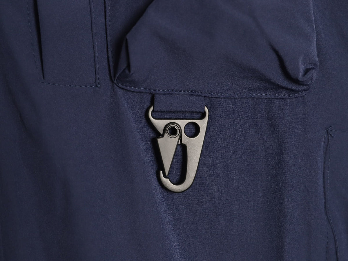 Moncler Utility Shirt-Collar Jacket - Navy